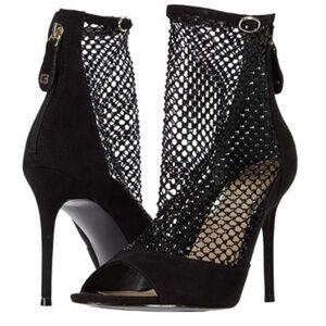 Guess Black Mesh Stiletto Heels